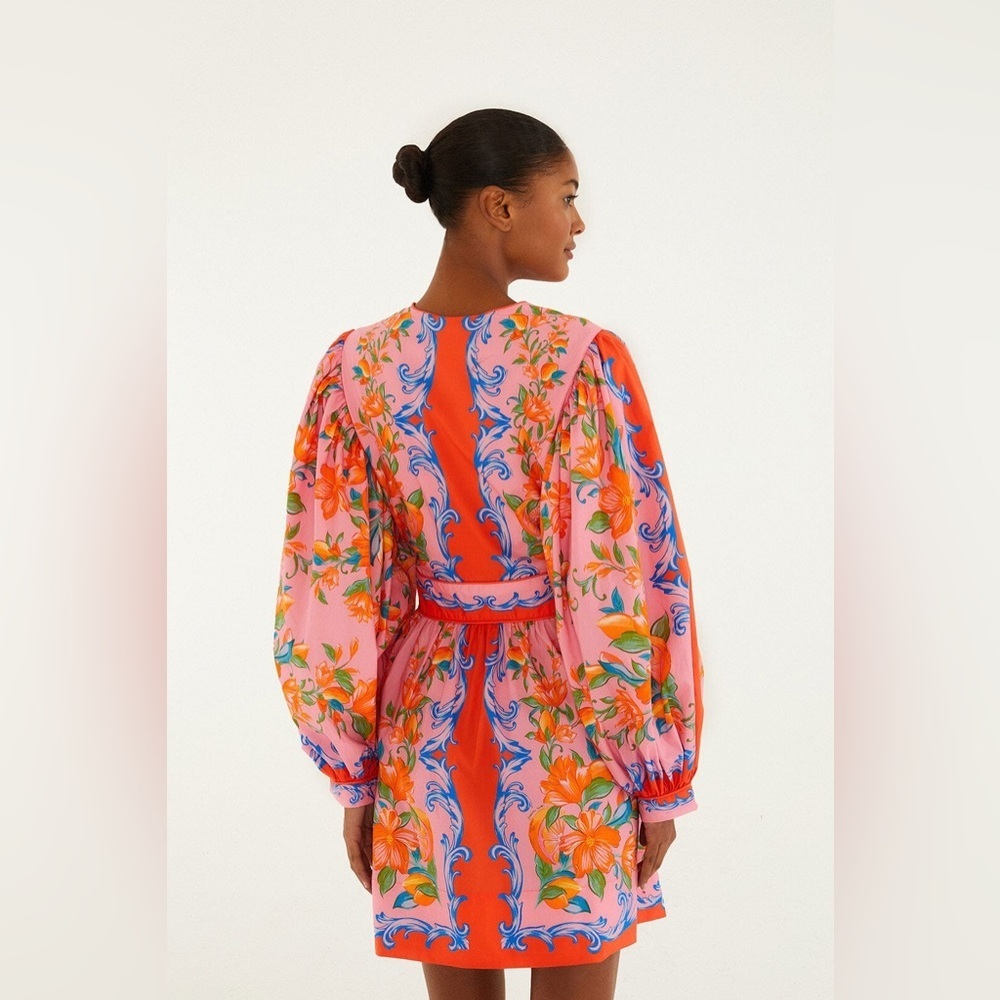 Farm Rio: Orange Sicily Flowers Scarf Mini
Dress - Picture 2 of 10